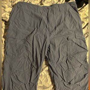 American Eagle Light(ish) Blue Parachute Cargo Pants Size XL